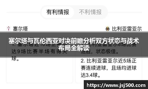 塞尔塔与瓦伦西亚对决前瞻分析双方状态与战术布局全解读